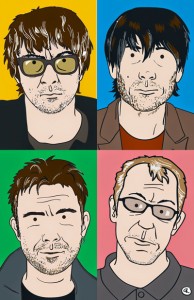 blur best of 14 illustration to accompany Rolling Stone review of The Magic Whip