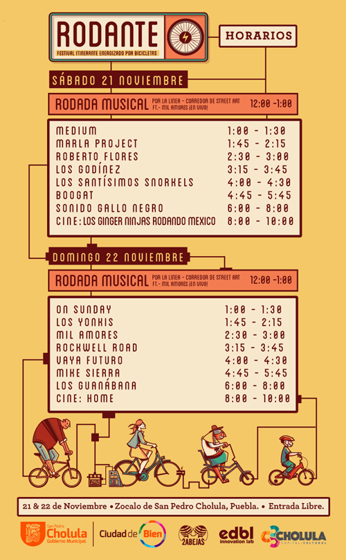 Rodante San Pedro Cholula 2015 horario